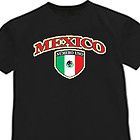 mexico mexican tshirt flag crest shield country t shirt more