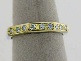 Vintage Bulgari Octagonal Ring in 18K Yellow Gold With Diamonds