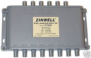 NEW DirecTV Approved Zinwell 6X8 Multi Switch Wide Band Ka/Ku WB68 