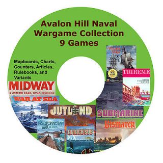 Avalon Hill Naval Wargame Collection Reference DVD Wooden Ships Iron 