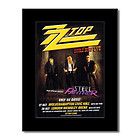 zz top uk tour 2009 black matted mini poster buy