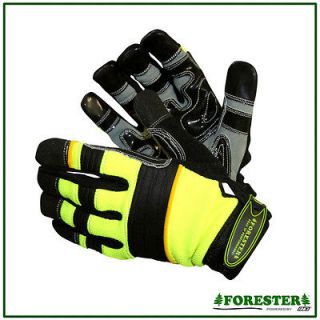 Arborist,Tree Climbers Rope Gloves,Hi Vis,​Kevlar Cut Resistant,Foam 