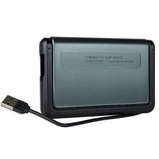 New 2.5 USB 2.0 External SATA HDD Enclosure (Gray/Black)   Supports 