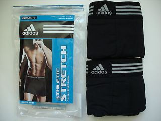 NEW 2 Adidas Athletic Moisture Wicking Climalite Mens Boxer Briefs 