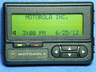  BRAND NEW MOTOROLA ADVISOR ALPHA 4 LINE DISPLAY PAGER with HOLSTER
