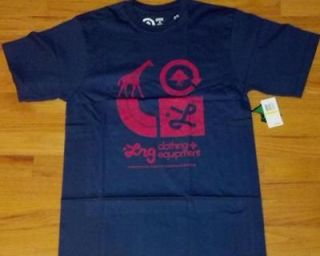 Lifted Research Group Core Collection 2 T Shirt Navy/Red 2XL