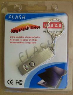 Huge 256GB USB 2 0 Flash Drive Steel Swivel Type New PC Mac Compatable 