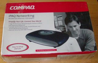 Compaq iPAQ 10 100 Fast Ethernet USB Adapter Brand New