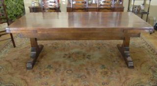   Refectory Table English Farmhouse Tables 10 ft Long Extending