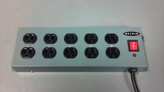 Belkin F5H300 Ext 12 Feet 10 Outlets 1530 Joules Power Surge Protector 