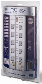 New Belkin Pure AV 10 Outlet Power Surge Protector F9A1033 12ft Cord 