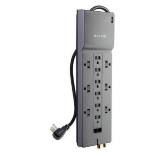 Belkin 12 Outlet Outlets Heavy Duty Power Strip Surge Protector 10 FT 