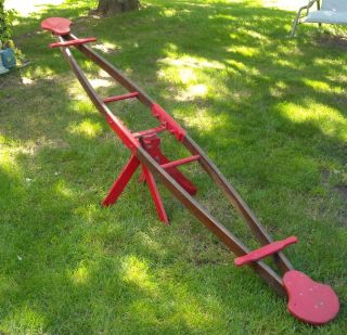   Swivel Teeter Totter See Saw 10 ft Long RARE 80 Years Old