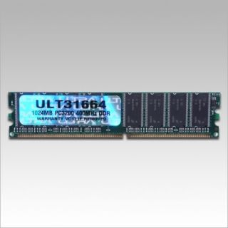 Brand New Ultra 1024MB PC3200 DDR 400MHz Desktop Memory ULT31664 1GB 
