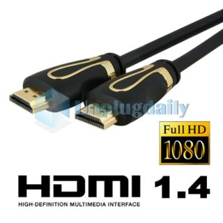 10ft HDMI 1 4 Gold Video HDTV Cable Full HD Ethernet 3D 1080p 10 3M 