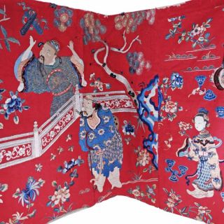    Embroidered Chinese Textile Amazing Embroidery Provenance 12 Ft Long