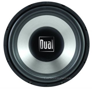 Dual SD12 12 Single 4 Ohm 500 Watt Subwoofer Car Audio Sub Woofer 