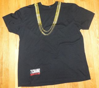 Chainz 2 Chains T Shirt (3X & Medium Sizes Available)