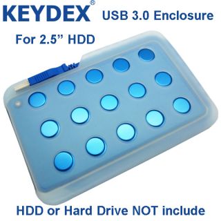   SATA Hard Drive External Enclosure Case Mobile Disk Blue