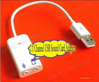 USB2.0 2.1 actual Channel Virtual 7.1 effect Audio Sound Card Adapter 