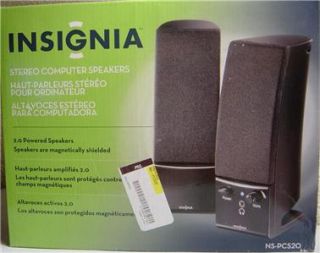 insignia ns pcs20 2 0 stereo computer speakers