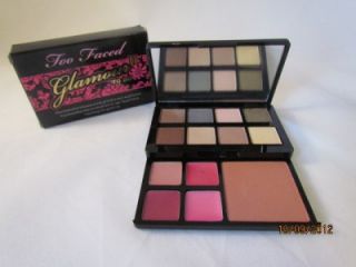 Too Faced Glamour to Go 2 Palette 13 Colors Eye Shadow Lip Gloss Blush 