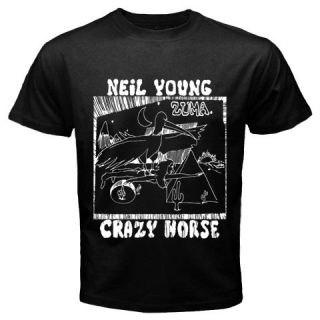 Neil Young Crazy Horse Zuma Black T Shirt S   5XL