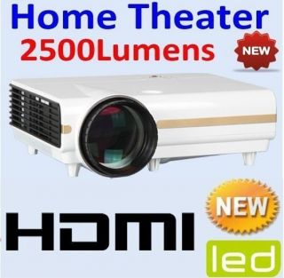 2500 Lumens HD LED Video Projector 1080p HDMI Projector for Home 