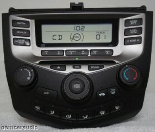 03 04 05 06 Honda Accord Radio Stereo CD Player 2AC2 Manual Temp 