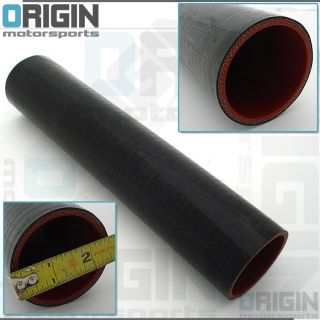 25 x One Foot Long Black Intercooler Piping Turbo 4 Ply Silicone 