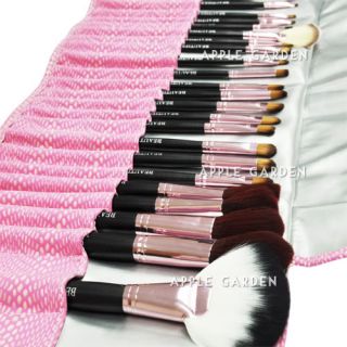 26 Pcs Professional Makeup Brushes Set Pinky Snake Skin Blush Gift 817 