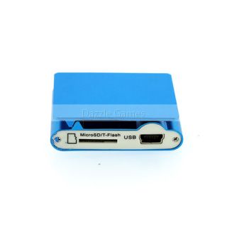 New Clip  Player for 2GB 4GB Micro SD TF Card Blue