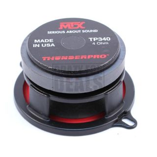 MTX Audio 3 5 4 Ohm Midrange Car Speakers 3 1 2 inch Made in USA 