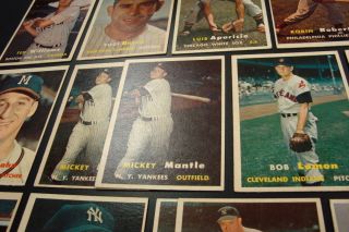 1957 Topps Baseball SHOEBOX Lot of 643 w/Tons HOF *MUST SEE*