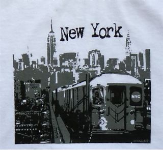 New York City Subway T Shirt New York Sky NYC Souvenir