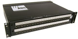 ADC Telecommunications 48 Port Audio Patch Bay Panel Long Frame 