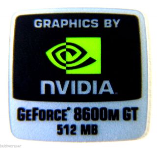 NVIDIA GeForce 8600M GT 512MB Sticker 18 x 18mm 234