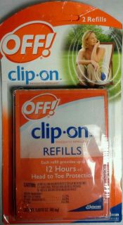 Refills for OFF Clip On Mosquito Fan Circulated Repellent Odorless 