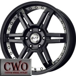 20 Black G FX OR7 Wheels Rims 6x114 3 6 Lug Pathfinder Xterra Durango 