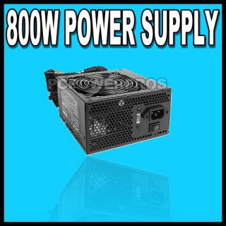 800W Gaming 120mm Fan Silent ATX Power Supply SATA 12V