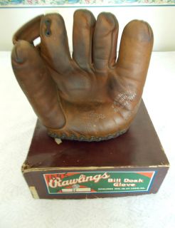 Vintage Bill Doak Rawlings Model H Baseball Glove in Original Box RARE 