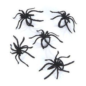 144 Spider Rings Plastic Child Size Halloween Treats New Free USA SHIP 