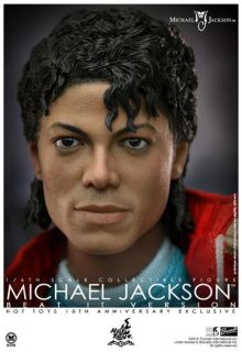 HOT TOYS MICHAEL JACKSON MJ BEAT IT 10TH ANNI. 1/6 ICONIC LEATHER 