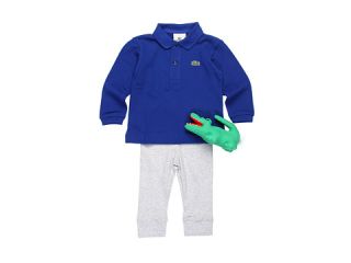 Lacoste Kids Boys L/S Polo And Pant Baby Gift Set (Infant)    