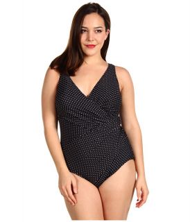 Miraclesuit Solid Lisa Jane Swimsuit (DD Cup) $152.00 Miraclesuit Plus 