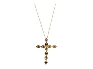 House of Harlow 1960   Double Sided Diamond Cross Pendant Necklace
