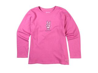 Life is good Kids   Girls Peace Out Glove L/S Crusher™ Tee (Little 
