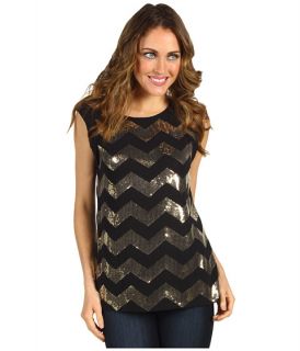   Camuto S/L Chiffon Trim Chevron Sequin Blouse $89.99 $99.00 SALE