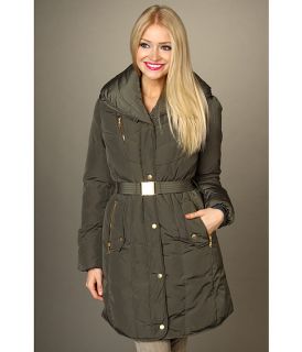Cole Haan Taffeta Down Belted Coat w/ Gold Hardware $349.00
