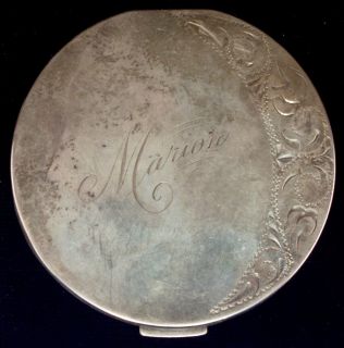 Vintage Harriet Hubbard Ayer Sterling Silver Compact